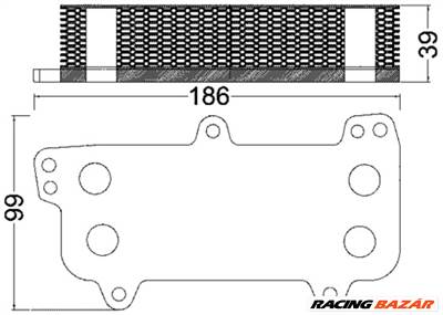 MAHLE CLC 187 000S - Olajhűtő, motorolaj VW