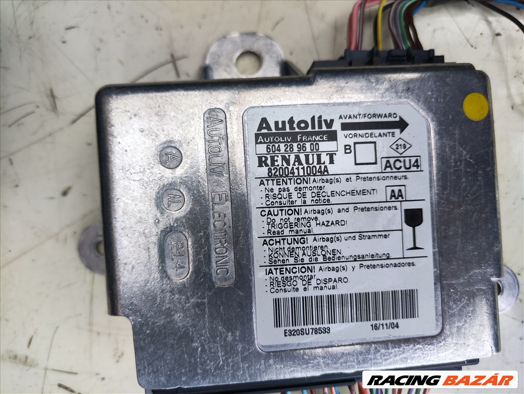 Renault Mégane II komplett légzsák szett 8200411004a 8200301513 3. kép