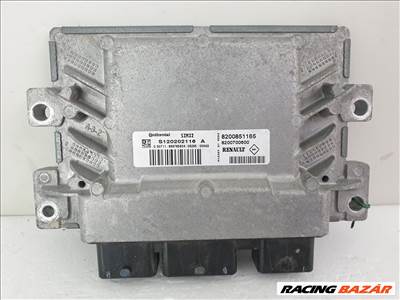  502988 Renault Clio 3, 2009, Motorvezérlő, Ecu, S120202116A, 8200851165, Continental.