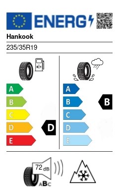 Hankook W330 XL 235/35 R19 91W téli gumi 2. kép