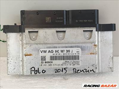 502923 VW Polo, 2015, Motorvezérlő, Ecu, 0261S09676, 04C907309J, Bosch.