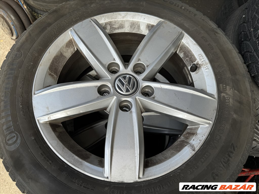 Volkswagen Touran / Golf / Caddy gyári 6,5X16-os 5X112-es ET48 könnyűfém felni garnitura eladó 3. kép