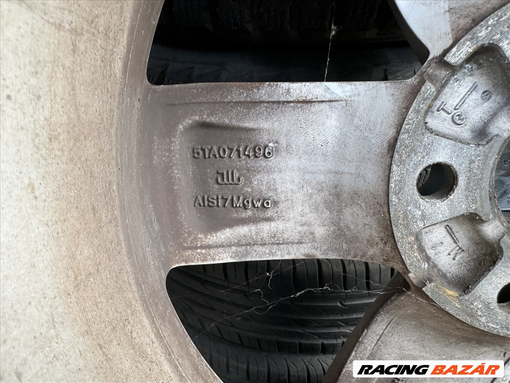 Volkswagen Touran / Golf / Caddy gyári 6,5X16-os 5X112-es ET48 könnyűfém felni garnitura eladó 5. kép