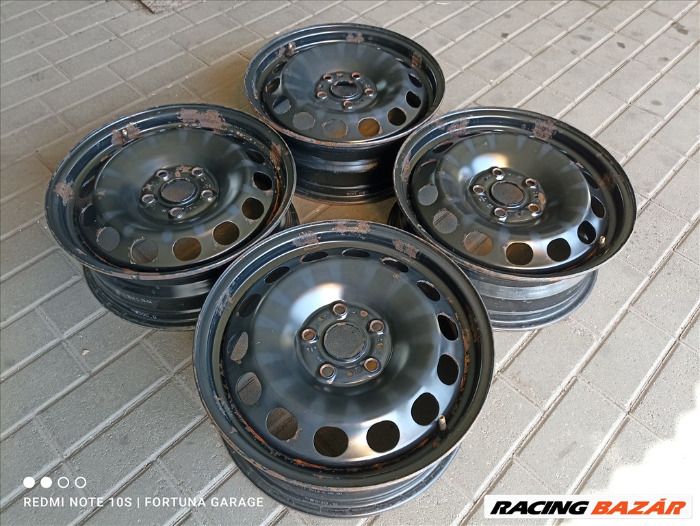 5x112 16" Volkswagen használt lemezfelni garnitúra (R437) 2. kép