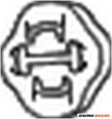 BOSAL 255-853 - gumiszalag, kipufogórendszer AUDI DAEWOO LADA SEAT SKODA VW