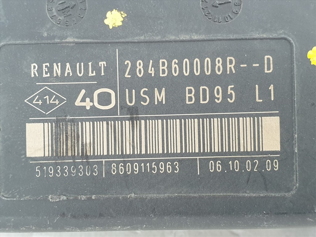503012 Renault Megane 3, 2009, Biztosíték Tábla, 284B60008R-D, USM, Külső. 4. kép