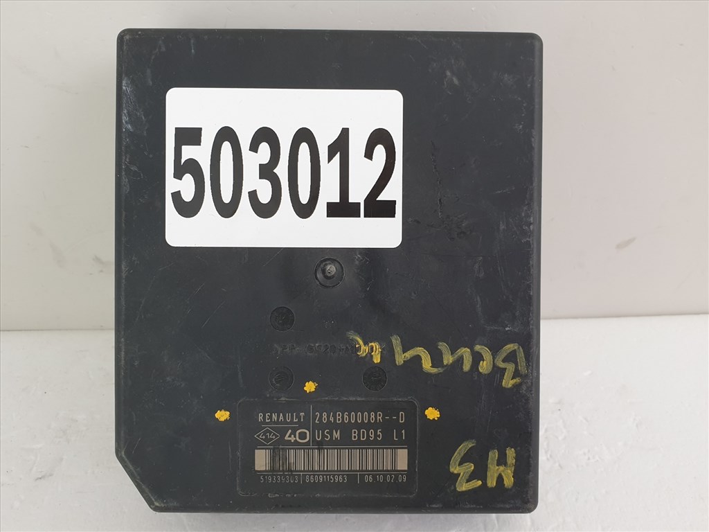 503012 Renault Megane 3, 2009, Biztosíték Tábla, 284B60008R-D, USM, Külső. 6. kép