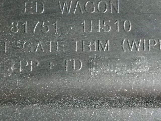 KIA CEED SW (ED) Csomagtérajtó Burkolat Alsó 3. kép