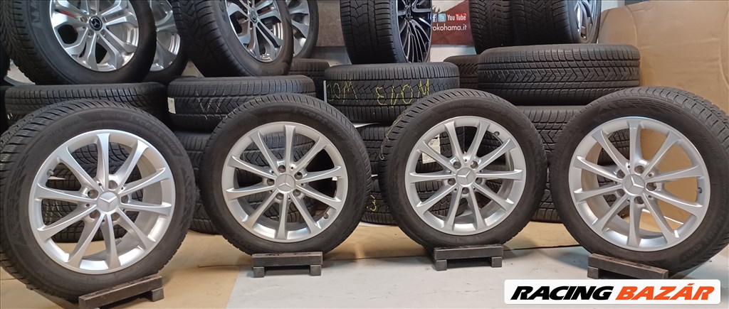 Mercedes W177 A B CLA 5x112 6,5x17 205/55 R17 téli gumikkal 4db 6. kép