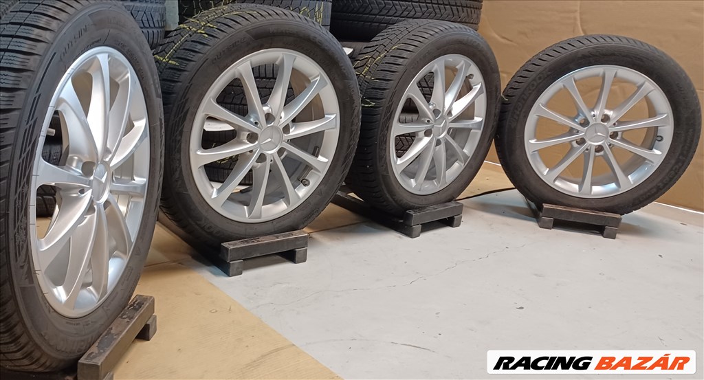 Mercedes W177 A B CLA 5x112 6,5x17 205/55 R17 téli gumikkal 4db 7. kép