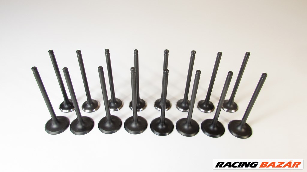 HK11304SET) ÚJ 8 KIPUFOGÓ + 8 SZÍVÓ SZELEP SZETT, 16 DARAB - Kia Carens 06-12, Ceed 06-, Cerato 06-, Optima 18-, Rio 11-, Soul 08-, Sportage 10-, Venga 09-19 / Hyundai Accent 11-, Elantra 11-, i10 10-12, i20 08-15, i30 07-14, i40 11-19, ix20 11-, ix35 10-, Kona 17-, Sonata 14-, Tucson 15-, Veloster 11- - 1.4, 1.6 benzin - 222122B000, 222112B400 - Gyári minőség, Made in Korea 4. kép