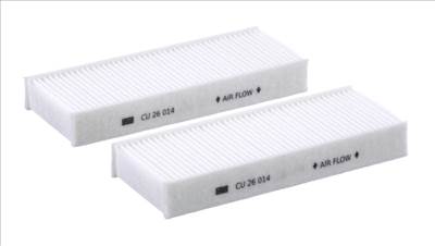 MANN-FILTER CU 26 014-2 - pollenszűrő CITROËN DS OPEL PEUGEOT VAUXHALL
