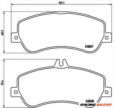 BREMBO P 50 086 - fékbetét MERCEDES-BENZ MERCEDES-BENZ (BBDC)