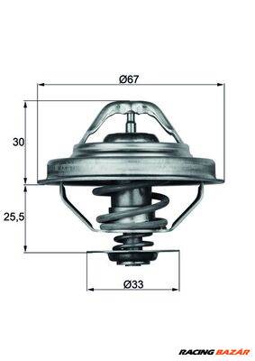 MAHLE TX 28 92D - termosztát, hűtőfolyadék BMW MERCEDES-BENZ