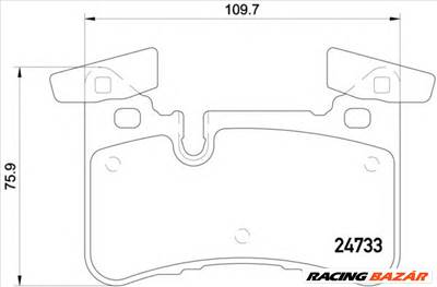 BREMBO P 50 110 - fékbetét MERCEDES-BENZ