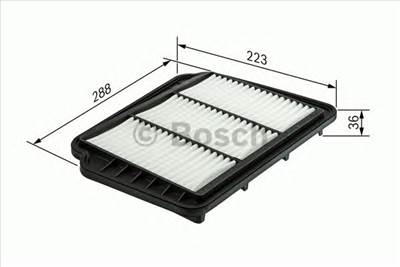 BOSCH F 026 400 163 - légszűrő CHEVROLET DAEWOO RAVON