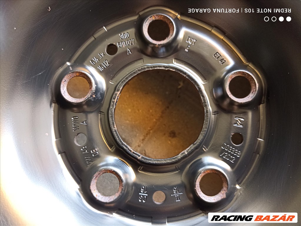 5x112 16" Volkswagen használt lemezfelni garnitúra (R448) 7. kép