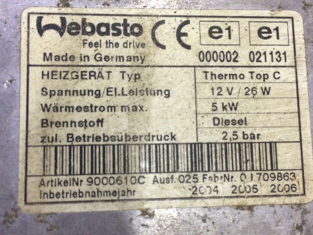 MAZDA 6 Állófűtés (Részeivel) 3. kép