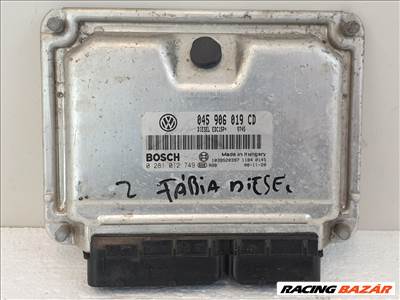 502912 Skoda Fabia 2, 2008, Motorvezérlő, Ecu, 0281012749, 045906019CD, Bosch
