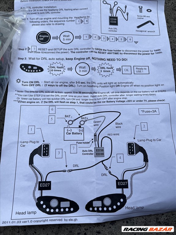 Audi TT új utángyártott Sonar Xenon LED fényszóró 6. kép