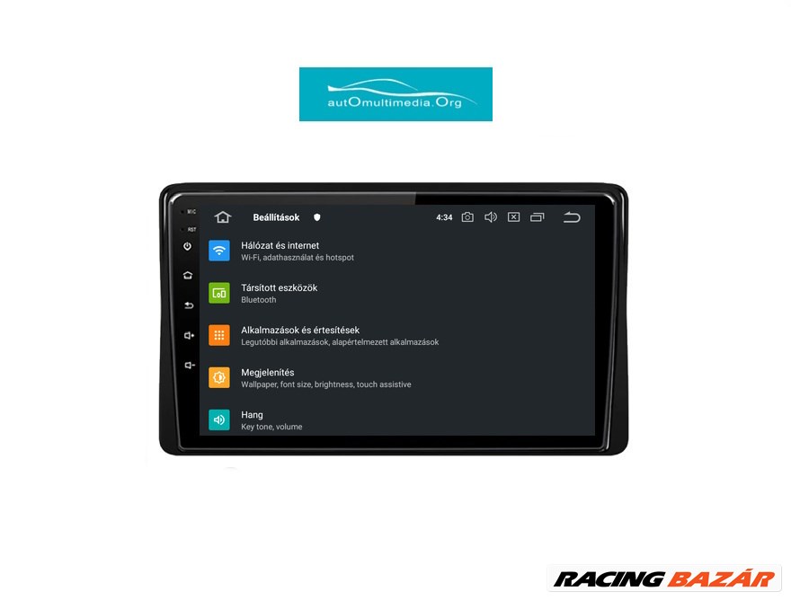 Dacia Duster 2018- Android Autó Multimédia GPS Rádió Tolatókamerával 5. kép