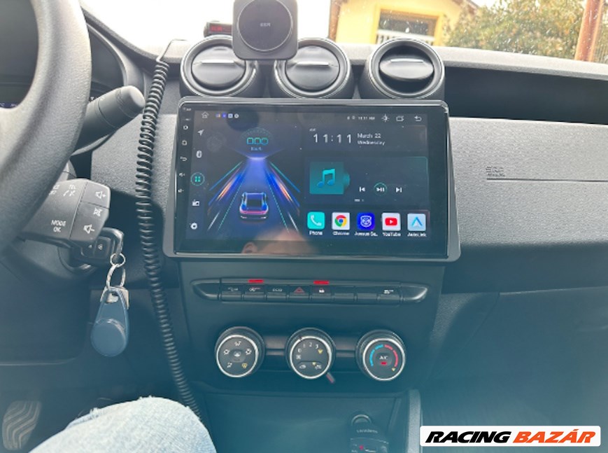 Dacia Duster 2018- Android Autó Multimédia GPS Rádió Tolatókamerával 6. kép