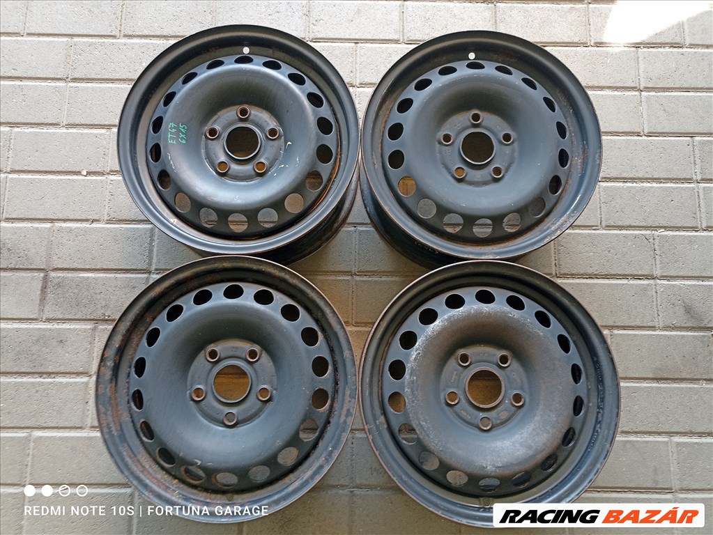5x112 15" Volkswagen használt lemezfelni garnitúra (R456) 1. kép