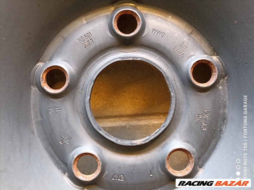 5x112 15" Volkswagen használt lemezfelni garnitúra (R456) 7. kép