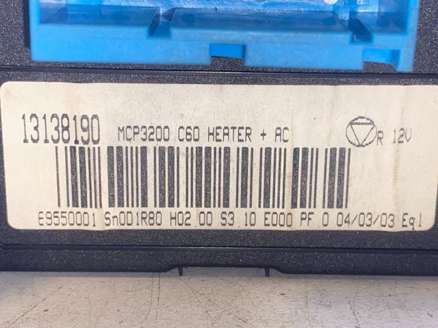 OPEL ASTRA H Fűtéskapcsoló (manuális klímás) 3. kép