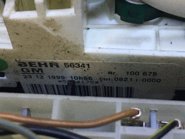 OPEL ZAFIRA A (F75_) Fűtéskapcsoló (manuális klímás) 3. kép