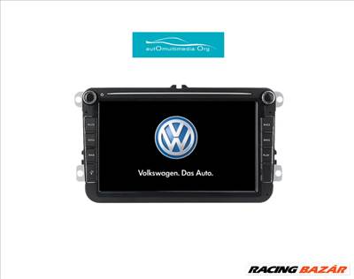 Volkswagen Android CarPlay Multimédia, GPS, Wifi, 8 inch, Tolatókamerával!