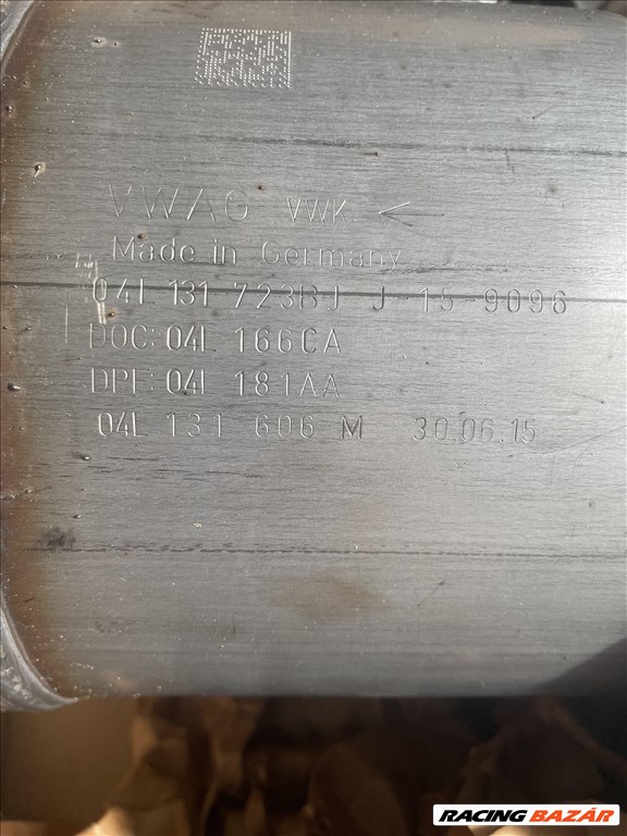 Vw Skoda Seat 1.6 2.0crtdi részecskeszűrő DPF 04l131723bj 04l131606m 4. kép