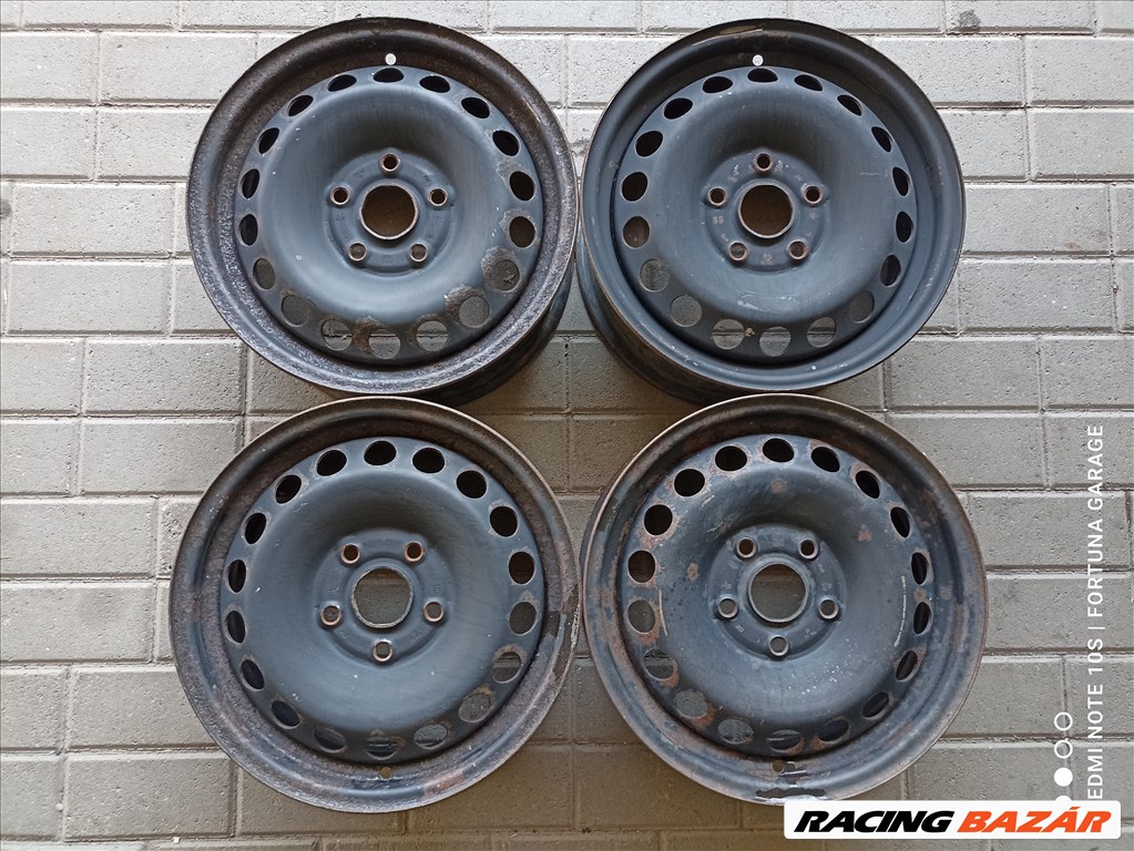 5x112 15" Volkswagen használt lemezfelni garnitúra (R449) 1. kép