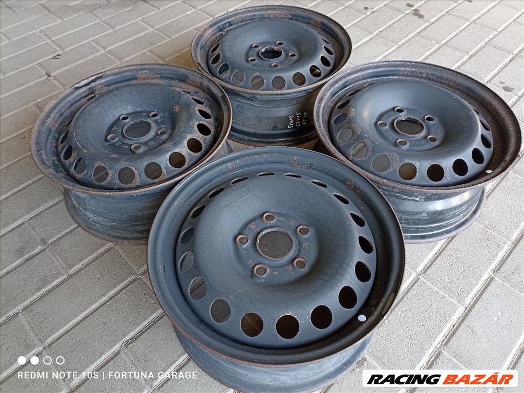 5x112 15" Volkswagen használt lemezfelni garnitúra (R449) 2. kép