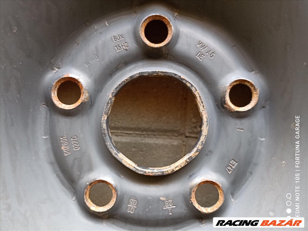 5x112 15" Volkswagen használt lemezfelni garnitúra (R449) 7. kép