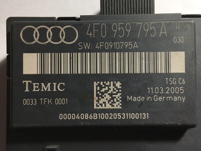 AUDI A6 C6 Bal hátsó Ajtó Vezérlőegység 3. kép