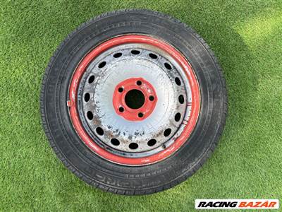 5x118 16" Fiat Citroen Peugeot gyári pótkerék lemezfelni 195/65 R16C nyári gumival