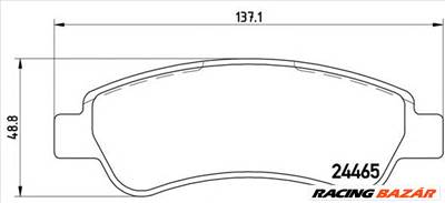 BREMBO P 61 091 - fékbetét CITROËN FIAT OPEL PEUGEOT VAUXHALL