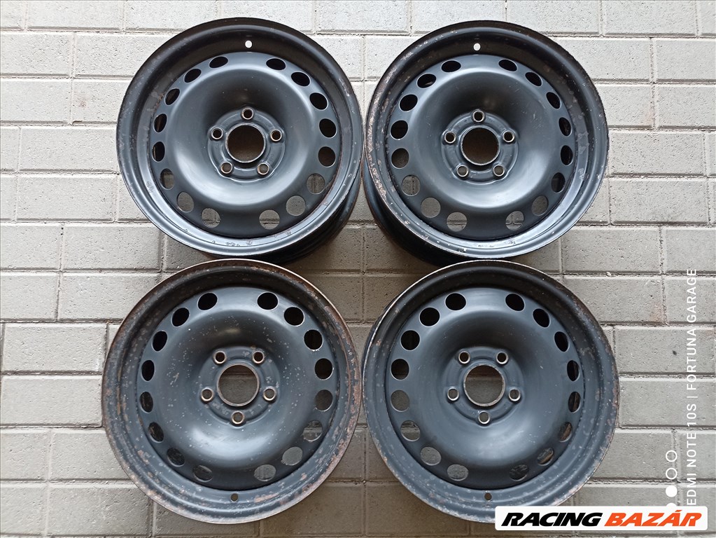 5x110 15" Opel használt acélfelni garnitúra (R455) 1. kép