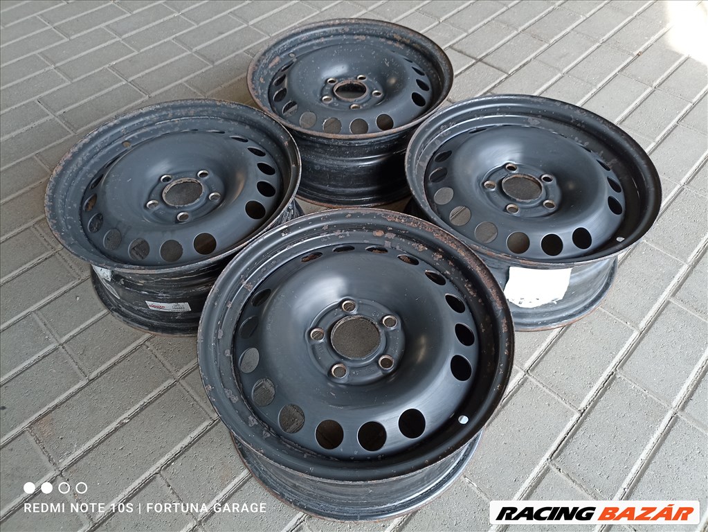 5x110 15" Opel használt acélfelni garnitúra (R455) 2. kép
