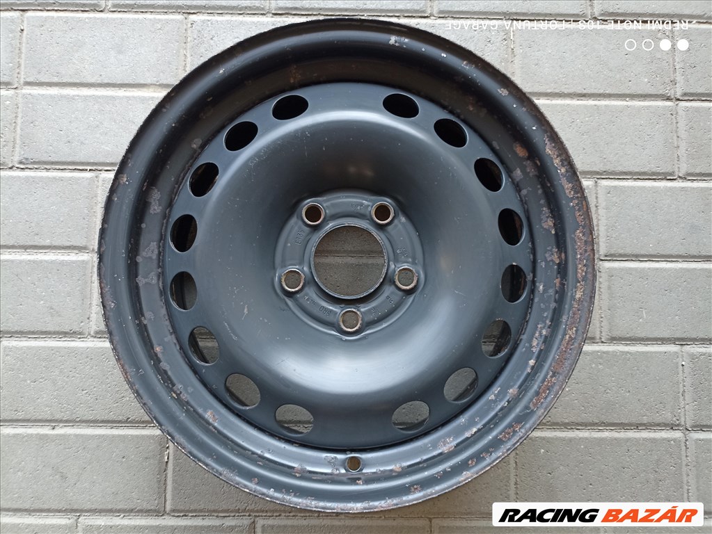 5x110 15" Opel használt acélfelni garnitúra (R455) 6. kép