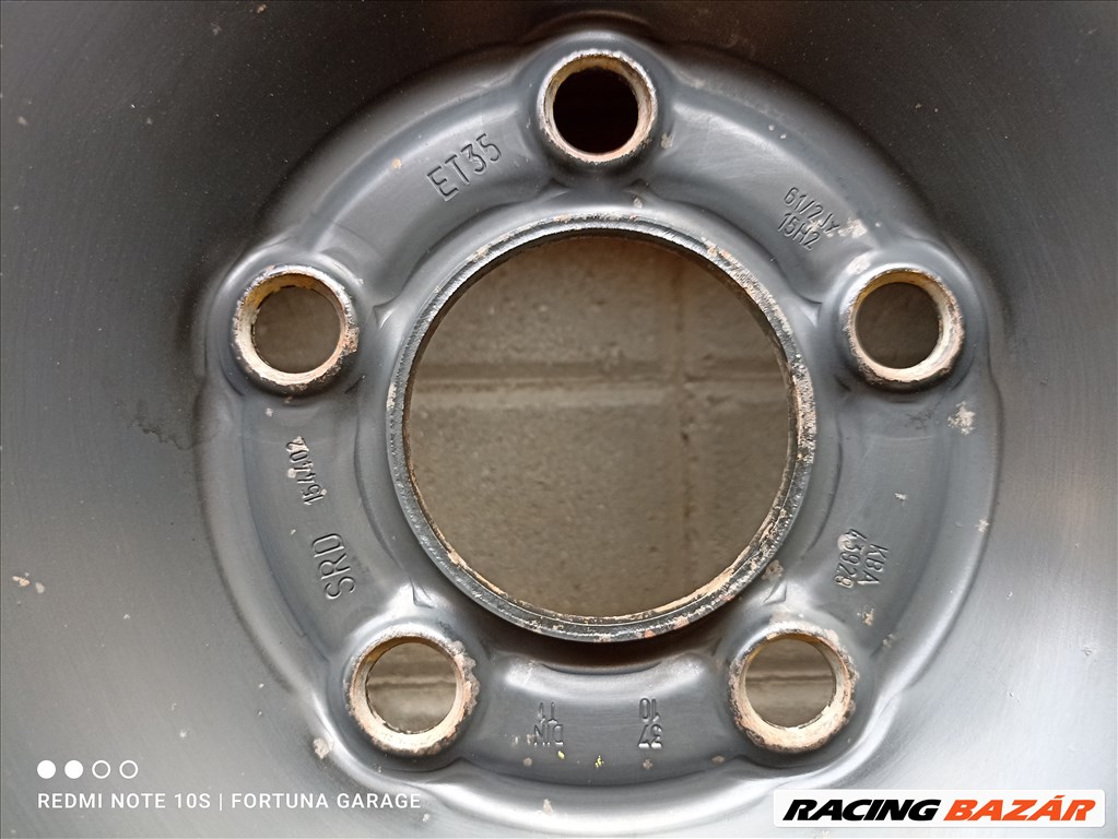 5x110 15" Opel használt acélfelni garnitúra (R455) 7. kép