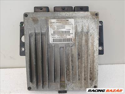  502897 Renault Modus 2005, Motorvezérlő, Ecu, 8200398934, 8200449080 Delphi.
