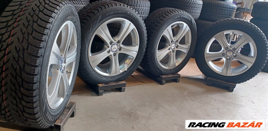 Új! Mercedes W213 5x112 7,5x17 225/55 R17 téli gumikkal 4db 7. kép