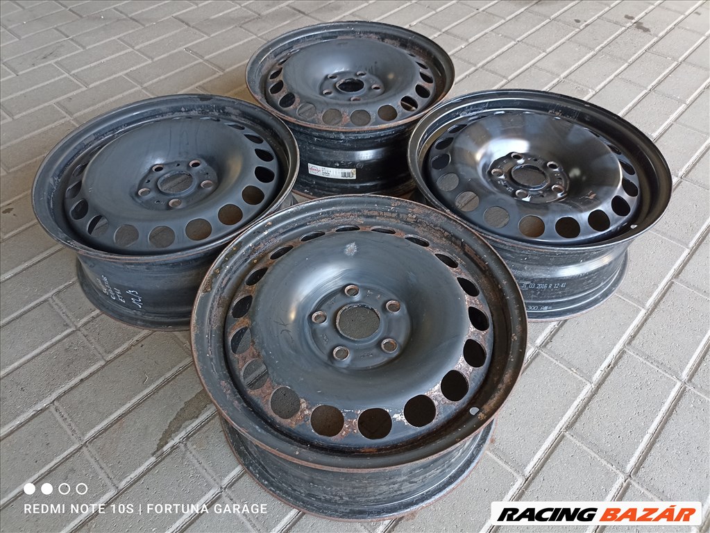 5x112 16" Volkswagen használt lemezfelni garnitúra (R447) 2. kép