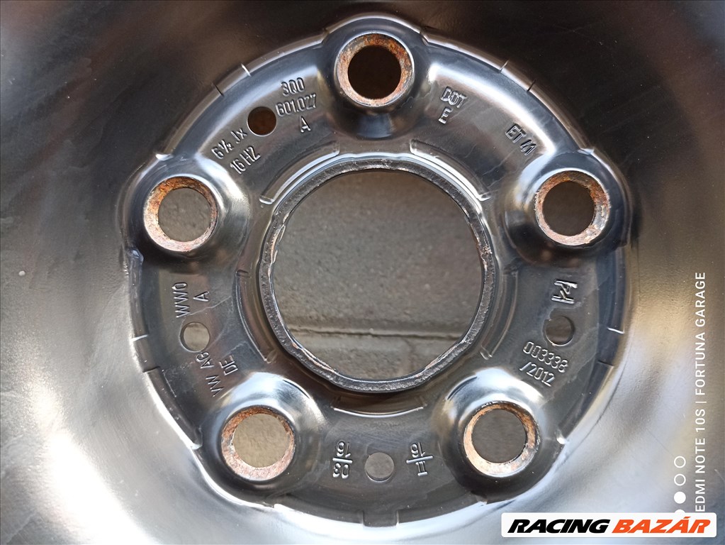 5x112 16" Volkswagen használt lemezfelni garnitúra (R447) 7. kép