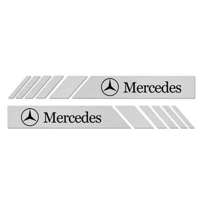 Mercedes tükör matrica - ezüst