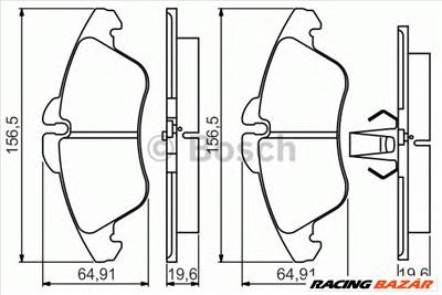 BOSCH 0 986 495 245 - fékbetét MERCEDES-BENZ VW