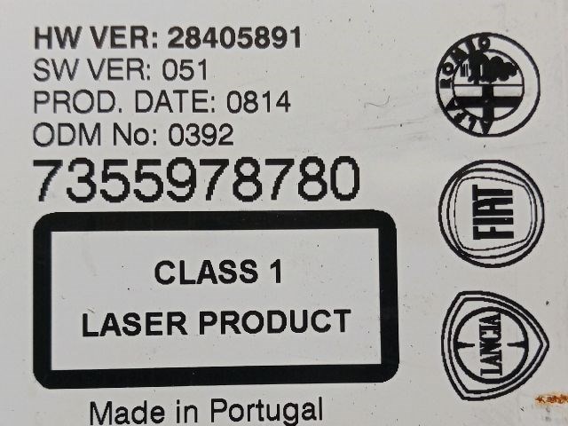 FIAT PUNTO EVO Rádió / CD 3. kép