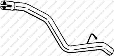 BOSAL 751-415 - kipufogócső FORD